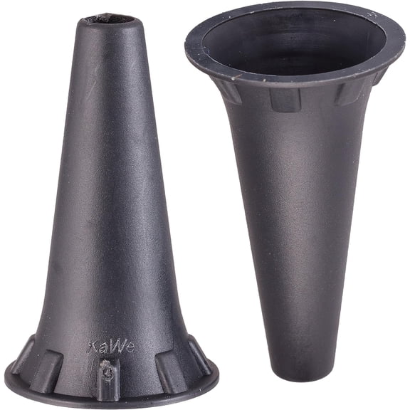 HealthSmart Disposable Otoscope Tips Ear Specula for KaWe PICCOLIGHT Otoscope 4.0mm, Black, 100 Count