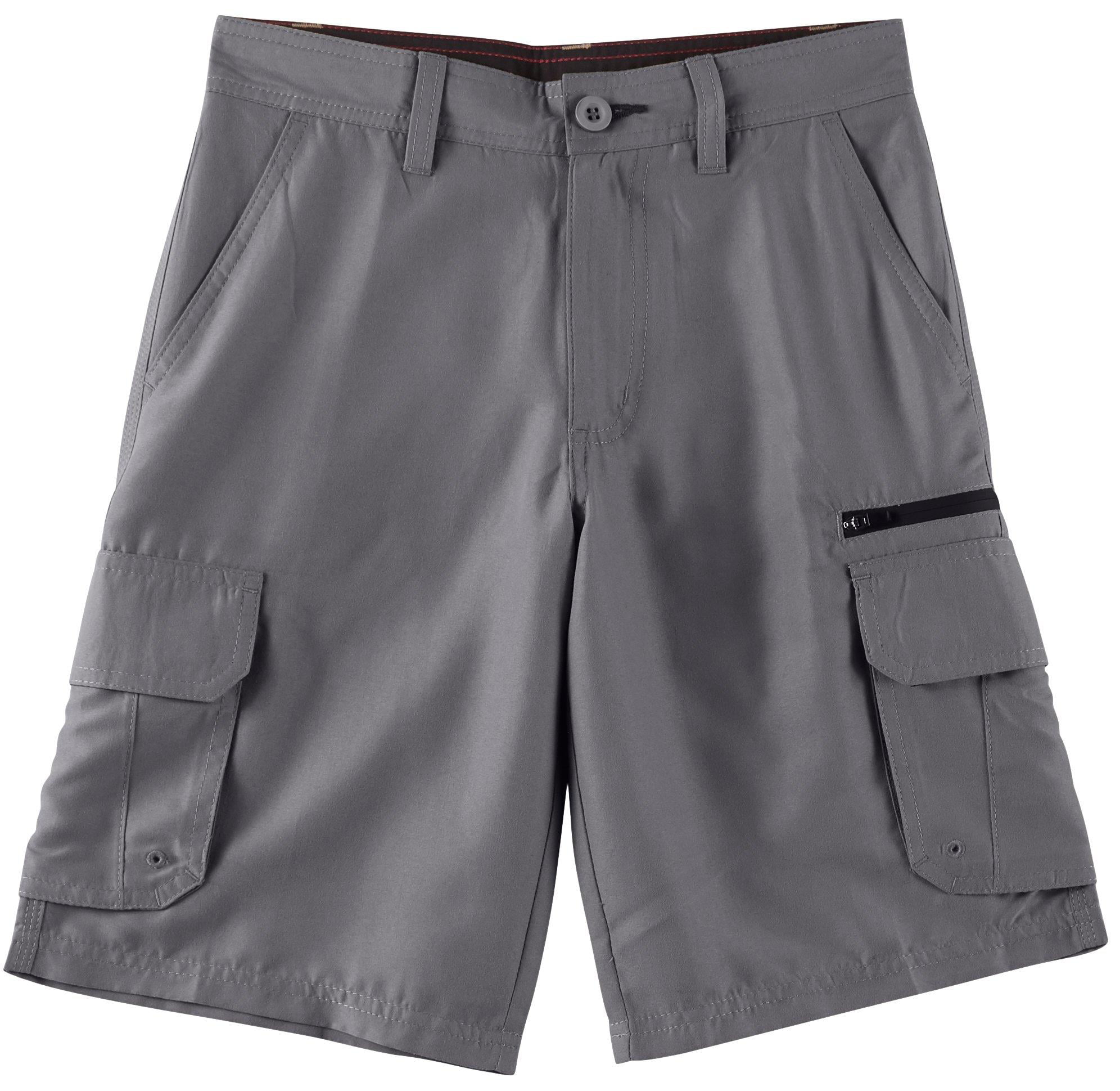 Mens Boys Fleece Contrast Shorts Elasticated Waist Side Pockets Sport 