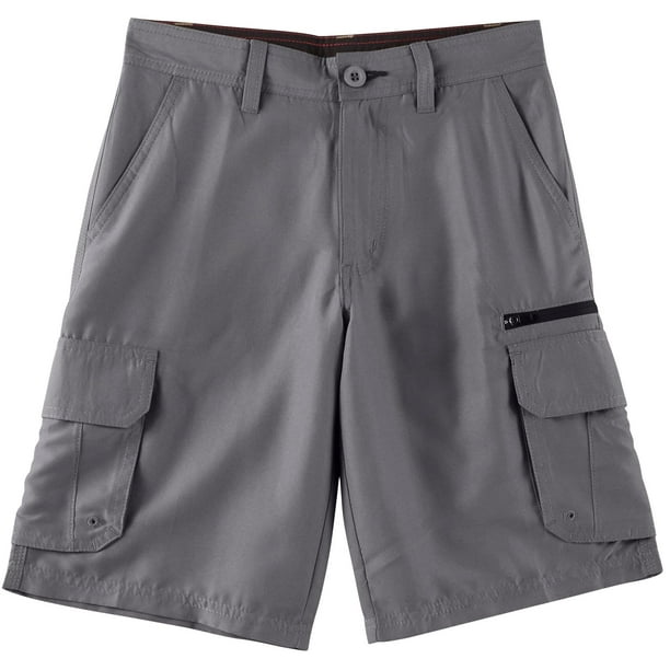 Burnside Big Boys Contrast Zip Traveler Cargo Shorts