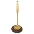 thumbnail image 3 of Long Handle Steel Wool Scrubber Deep Clean Rustproof Stainless Steel Dish Scrubber Brush for Pots Pans Grills Gold, 3 of 5