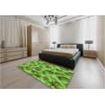 thumbnail image 4 of Ahgly Company Indoor Square Patterned Emerald Green Area Rugs, 3' Square, 4 of 6