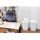 thumbnail image 2 of | Bote de Basura Mediano con Tapa Balancín 2 Pack | Basureros de Plástico Resistente, Bote para Cocina, Baño y Oficina | Diseño Compacto, Higiénico y Duradero (Negro), 2 of 4