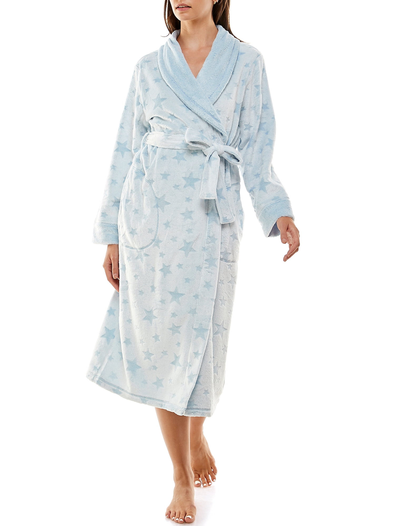 Jaclyn Women's Frosted Shawl Robe - Walmart.com