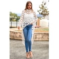 thumbnail image 3 of Blusa de Mujer PRETTYGARDEN Manga Larga Asimétrica Blanca Talla L, 3 of 8