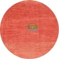 thumbnail image 1 of Ahgly Company Machine Washable Indoor Round Contemporary Neon Red Area Rugs, 5' Round, 1 of 7