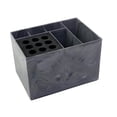 thumbnail image 1 of Organizador de peluquería con pinzas y peines, multifuncional, desmontable, para guardar herramientas de peluquería patrón de mármol oscuro, 1 of 8