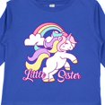 thumbnail image 4 of Inktastic Little Sister Unicorn Girls Long Sleeve Toddler T-Shirt, 4 of 5