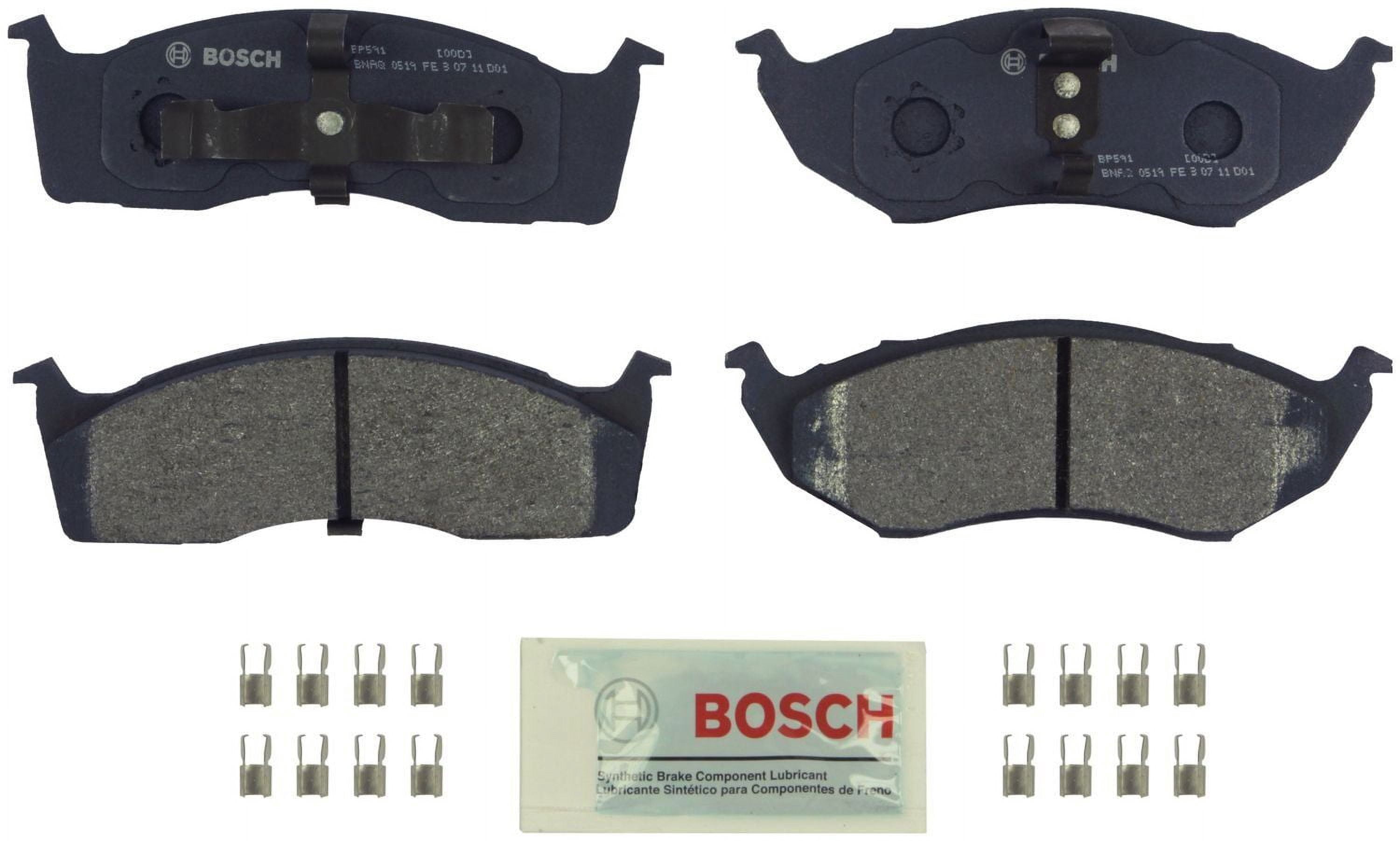 Bosch BP591 QuietCast Premium Disc Brake Pad Set Fits select: 1996-2000 DODGE GRAND CARAVAN, 1996-2000 CHRYSLER TOWN & COUNTRY