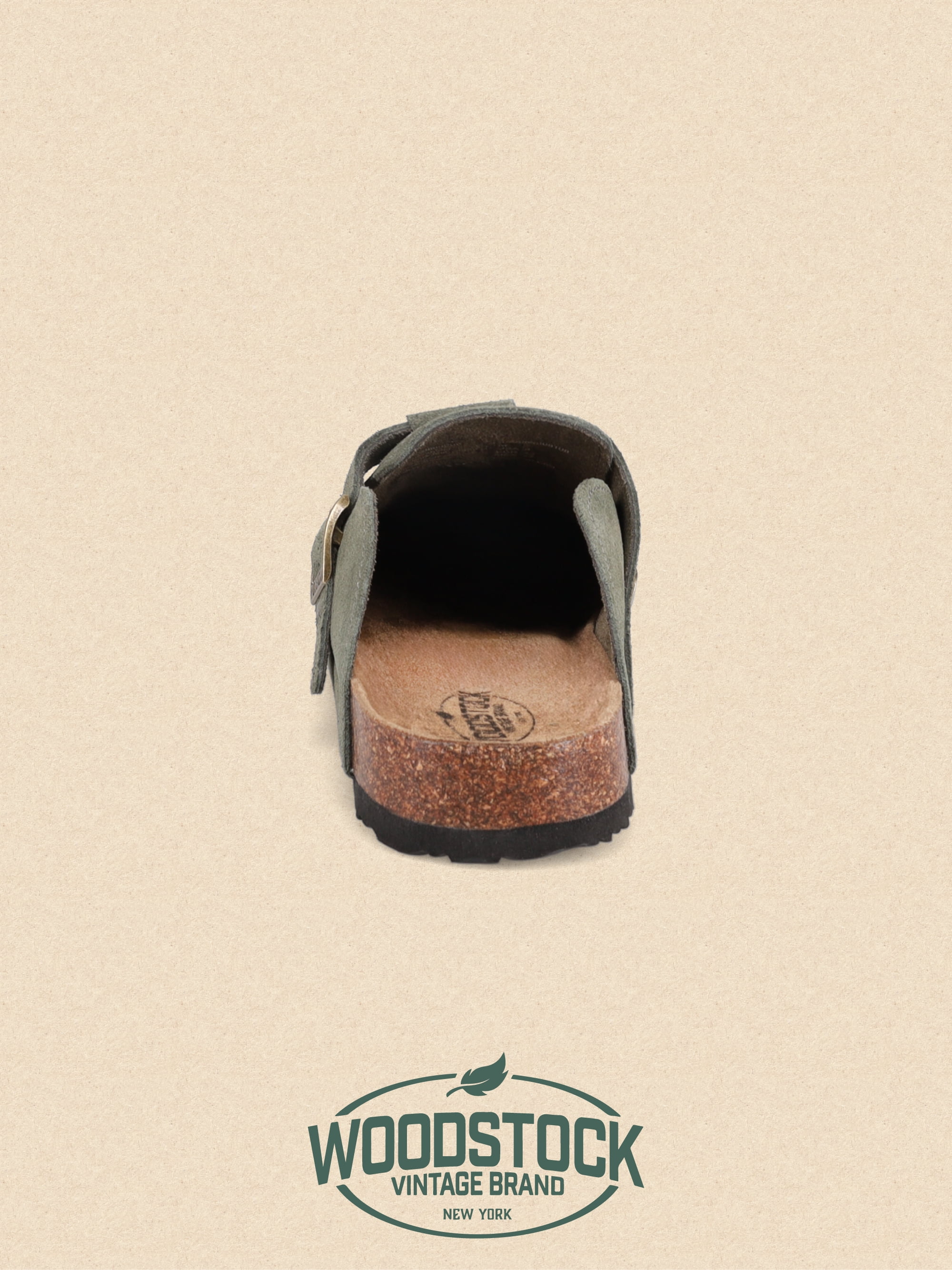 Woodstock Men's Beacon Genuine Leather Comfort Clog Sandal