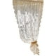 thumbnail image 2 of Cortinas transparentes Panel de voile blanco | Cortinas largas de gasa de poliéster transparente para sala de estar, dormitorio, ventana, puerta corrediza de vidrio | Bordado moderno a rayas | 52x63, 2 of 6