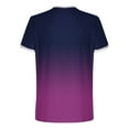 thumbnail image 4 of YYDGH Mens T Shirts Short Sleeve Crew Neck Tops Casual Gradient Color Sports Fitness Workout Basic Tees, 4 of 5