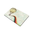 thumbnail image 2 of MKHERT Retro Vintage Hot Air Balloon with Rainbow Doormat Rug Home Decor Floor Mat Bath Mat 23.6x15.7 inch, 2 of 3