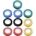 thumbnail image 1 of 10 rollos Cinta impermeable útil Cinta aislante eléctrica duradera para uso industrial en el hogar (verde, azul, amarillo, y rojo cada 2 piezas), 1 of 1