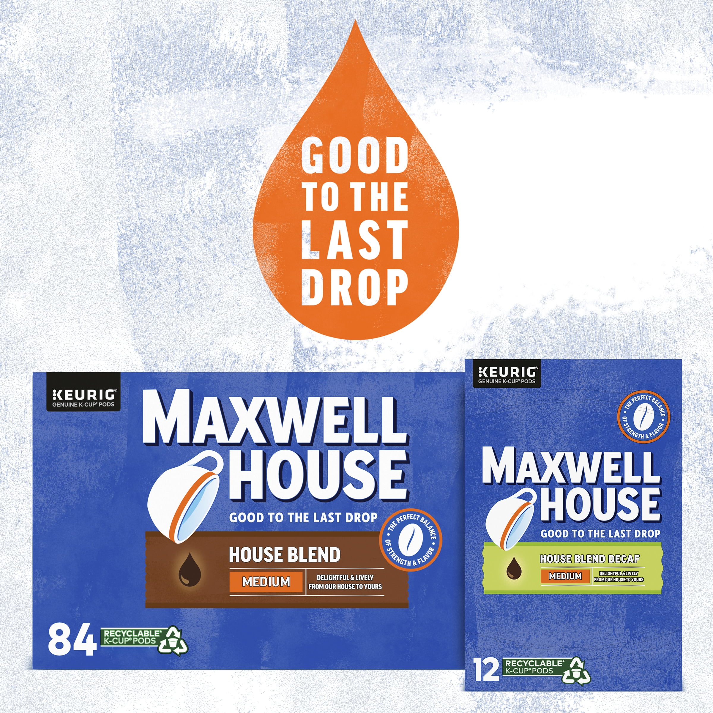 Maxwell House Decaf House Blend Medium Roast K-Cup? Coffee Pods, 12 ct. Box
