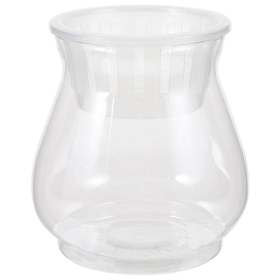 LOLIPPYY Fish Tank For Goldfish Clear Plastic Fish Bowl Office Use 1Pack