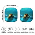 thumbnail image 4 of KUIFORTI 2-Piece Windshield Sun Shade Cute Otter Car Front Window Sunshade for Most Sedans SUV Truck, 28.5"x25.5" Foldable Sunshade Blocks Max UV Rays and Keeps Your Vehicle Cool, 4 of 5