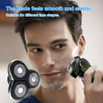 thumbnail image 3 of Three-Blade Replacement Heads Washable Electric Shaving Heads Replacement for Philips No-relco sh90 s9000 RQ10 RQ12, 3 of 8