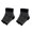2 Pairs Black, variant on 2 Pairs Ankle Brace Compression Sleeves - 8-15 mmhg Open Toe Compression Socks with Arch Support for Women & Men , Relief for Swelling, Plantar Fasciitis, and Sprains – Step into Comfort and Stability