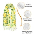 thumbnail image 3 of Shawl Wraps for Women - Cute Durian Green Yellow Oversized Fall Winter Fashion Blanket Scarf for Women, 3 of 6