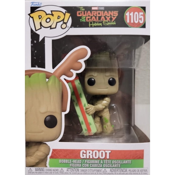 Collectible Funko POP! Marvel: The Guardians of The Galaxy Holiday Special - Groot #1105