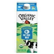 Organic Valley Organic Fat Free Skim Milk, Half Gallon, 64 fl oz