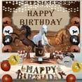 thumbnail image 2 of Horse Birthday Party Decorations, Children Birthday Decoration Horses Boy Girl, Horses Background Happy Birthday Banner Horses Balloons for Horse Racing Birthday Party Supplies, 2 of 6