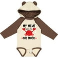 thumbnail image 3 of Inktastic Meme Loves Me Grandson Boys or Girls Long Sleeve Baby Bodysuit, 3 of 5