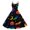 Multicolor, variant on Halloween Tea Party Dresses for Women Dinner Cocktail 50s Tea Dress Pumpkin Ghost Witch Graphic Crewneck Dresses A-Line Halloween Sleeveless Clothing Soft Outfit Yellow 2XL