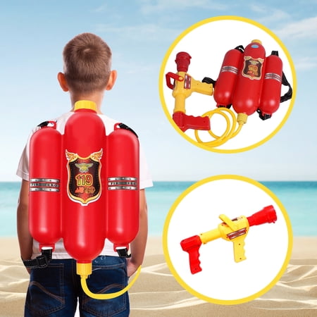 2500mL Firefighter Backpack Water Blaster For Kids- Tank With Hose  Super Water Squirt Suitable For Outdoor Play Boys & Girls