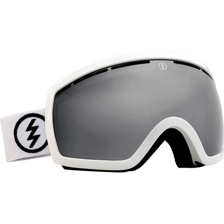 Electric Visual EG2.5 Gloss Spherical Ski Adult Snowmobile Goggles - White/Bronze/Silver Chrome / One Size