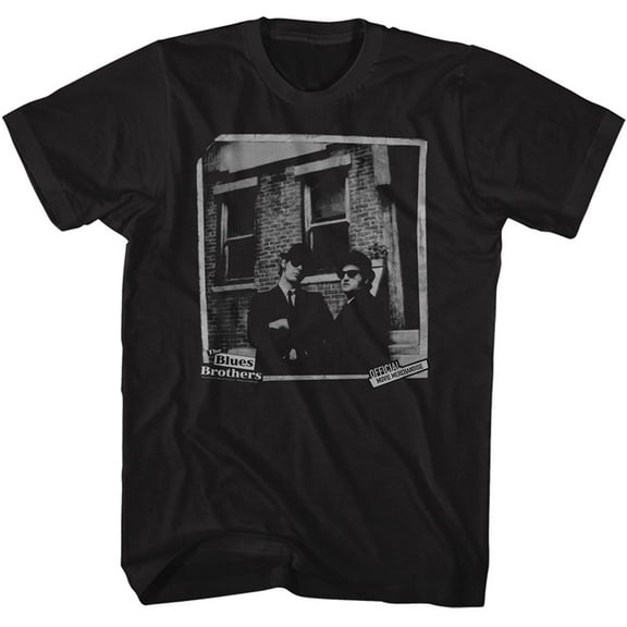 The Blues Brothers Brick Black Adult T-Shirt