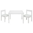 thumbnail image 2 of Mainstays Kids 3-Piece Dry Erase Activity Table and Chair Set for Learning, Drawing & Creative Play, White, 2 of 10