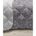 thumbnail image 3 of Floral Down Alternative Comforter, Rhythmic Polka Dots and Shamrock Leaves Modern Arrangement, Microfiber Quilt for All Season, 5 Sizes, Mint Green Khaki, by Ambesonne, 3 of 3