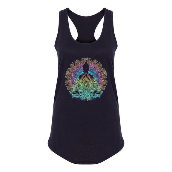 Buddha And Lotus Flower Design Tank Women -Image by Shutterstock, Female XX-Large