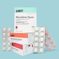 thumbnail image 5 of LUCY Nicotine Gum, Stop Smoking Aid and Withdrawal Support, Cinnamon Flavor, 2mg 100ct pack, 5 of 9