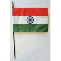 India - 8"X12" Stick Flag