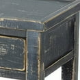 thumbnail image 3 of Rena Side End Table, 2 Drawers 1 Shelf, 28 Inch Rustic Black Mahogany, 3 of 5