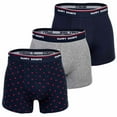 thumbnail image 1 of Happy Shorts Calzoncillos para Hombre, Paquete de 3 - Retro Jersey, Cintura con Logotipo Red Heart L (Large), 1 of 7