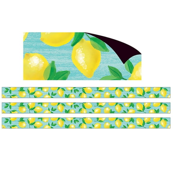 Teacher Created Resources Lemon Zest Magnetic Border, 24 Feet Per Pack, 3 Packs