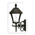 thumbnail image 6 of Baytown Solar Light - Wall/Pier/3" Fitter Mount - Black, 6 of 7