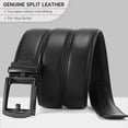 thumbnail image 6 of GAEKEAO Ratchet Belt for Men Genuine Leather 1 3/8" - Micro-Adjust Buckle Trim to Fit Dress Belt Casual to Formal Gift Boxed, 6 of 11
