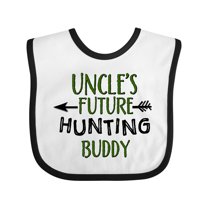 Inktastic Uncles Future Hunting Buddy Boys or Girls Baby Bib