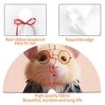 thumbnail image 4 of Lsque Cute Mouse In Glasses Print Christmas Tree Skirt, Tree Skirt with Ties or Velcro, Perfect for Holiday Decorations, Halloween, and New Year-48", 4 of 7