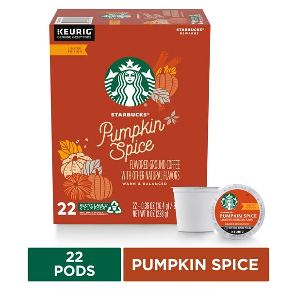 Starbucks Flavored KCup Coffee Pods — Pumpkin Spice for Keurig Brewers