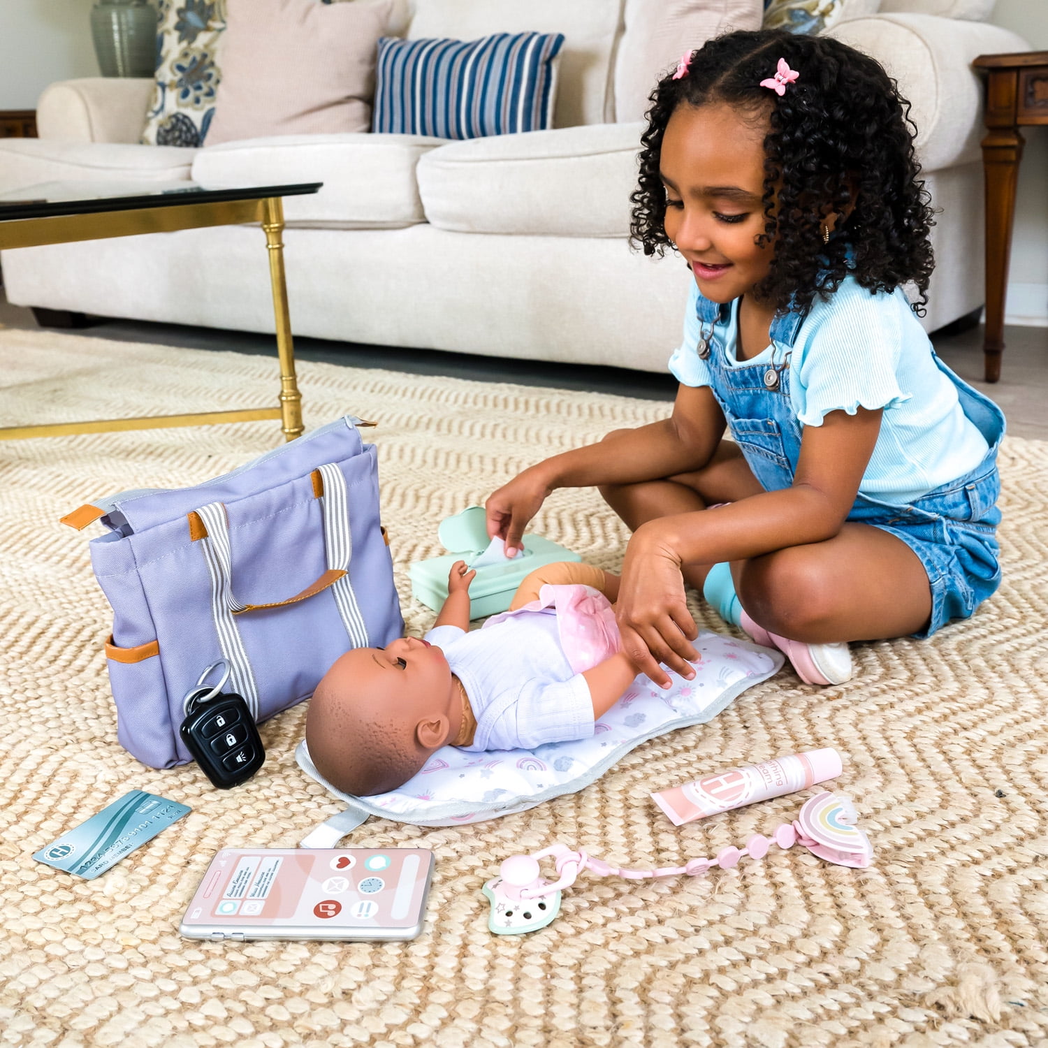 Hopscotch Lane Baby Doll Accessory Diaper Bag, Children Ages 3+