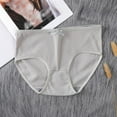 thumbnail image 2 of Mid-waist Girls Panties Seamless Underwear Comfortable And Breathable Girl With Bow Briefs, 2 of 6