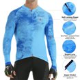 thumbnail image 4 of Maillot de ciclismo X-TIGER de manga larga con ajuste mejorado, ropa de ciclismo de montaña para otoño, entrenamiento diario, camisa ligera, 4 of 5