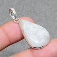 thumbnail image 2 of Rainbow Moonstone Pear Shape Gemstone Pendant Antique Gift Jewelry 1.80" FP 1465, 2 of 2