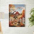 thumbnail image 2 of Thanksgiving German Shepherd Pilgrim Grateful, Thankful, Blessed Fall Welcome Vertical Matte Canvas Poster Alsatian Dog Lover Gifts Wall Art Home Decor - 00021, 2 of 5