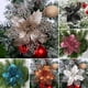 thumbnail image 2 of Christmas Flowers Powder Hollow Flower Christmas Decoration Xmas Tree Hanging Ornaments Garland Pendant New Year Home Decor, 2 of 5
